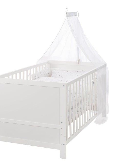 ROBA Lit bébé évolutif complet "Sternenzauber" blanc - 70x140 + Équipement Complet - Kiabi