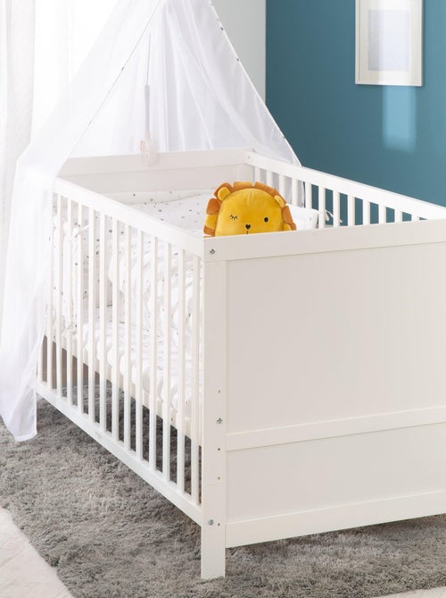 ROBA Lit bébé évolutif complet "Sternenzauber" blanc - 70x140 + Équipement Complet - Kiabi