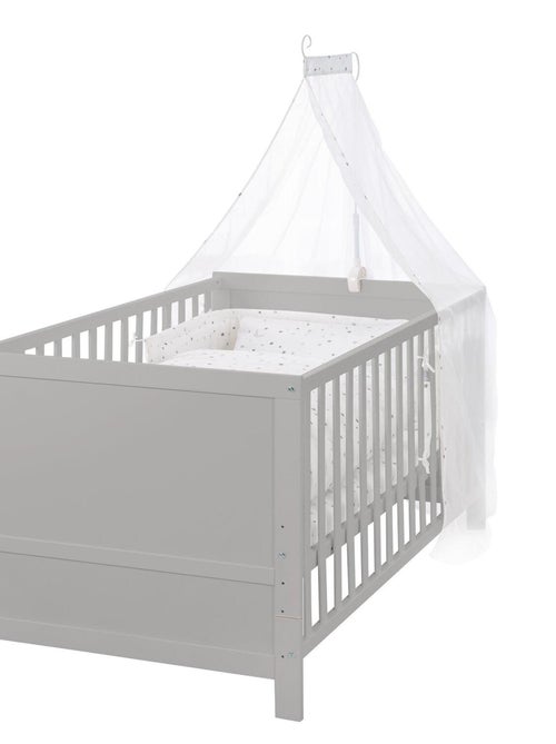 ROBA Lit bébé évolutif complet "Sternenzauber" gris - 70x140 + Équipement Complet - Kiabi