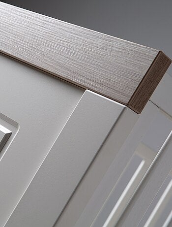 ROBA Lit bébé évolutif "Felicia" - 70x140 - Convertible - Hauteur Réglable - Blanc/Décor 'Luna elm'