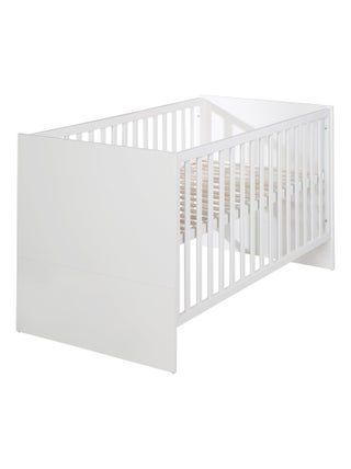 ROBA Lit Bébé Évolutif Lilo - Hauteur Réglable - 70x140cm - Blanc