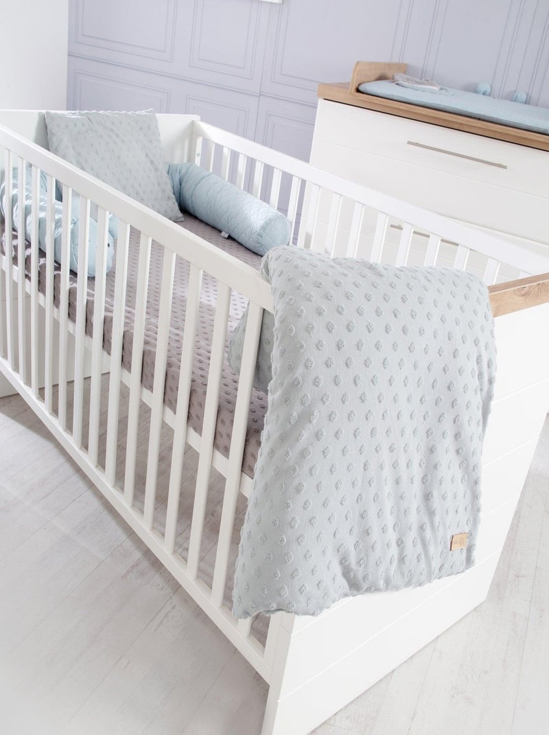 ROBA Lit bébé évolutif "Nele" - 70x140 - Hauteur Réglable - 0 à 7 Ans - Blanc/Décor Chêne Artisanal Blanc - Kiabi