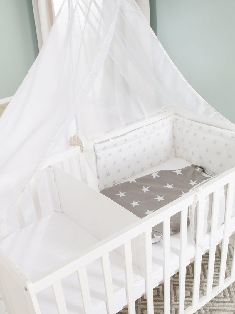 ROBA Lit Bébé Multifonctionnel 60 x 120 cm + Équipement du Lit - Blanc Blanc - Kiabi