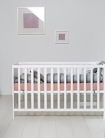 Lit à barreaux First blanc (60 x 120 cm) : Baby Price