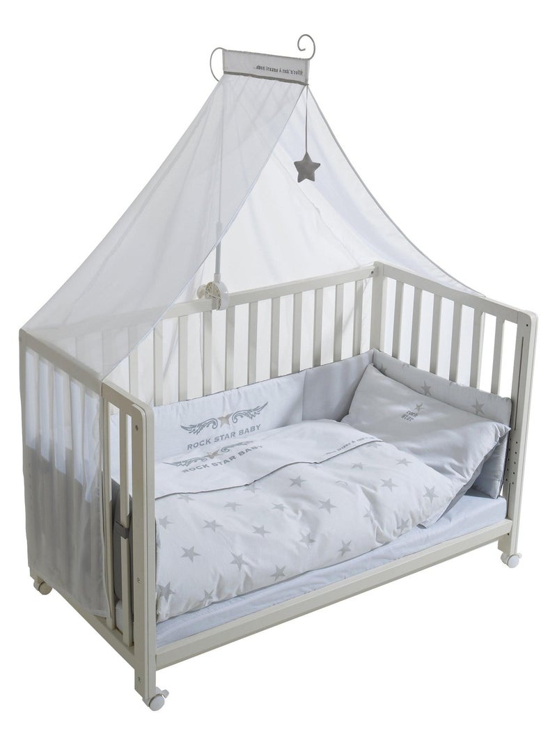 ROBA Lit cododo 'Rock Star Baby 2' 60 x 120 cm + équipement complet Blanc - Kiabi