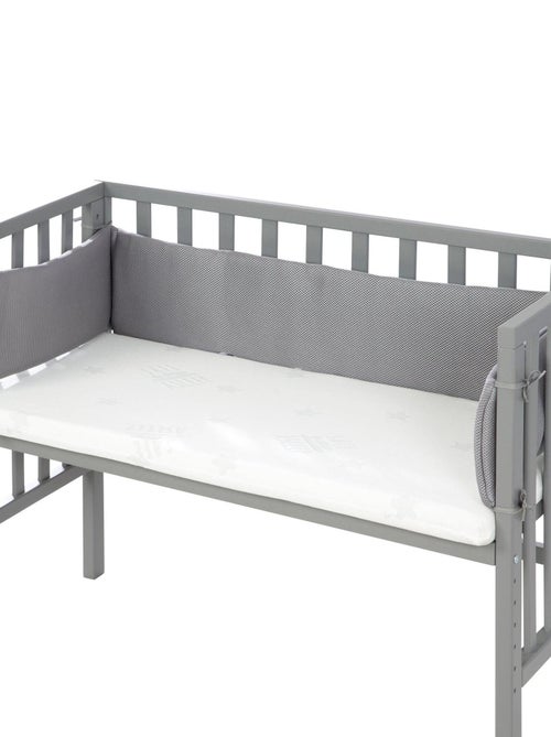 ROBA Lit Cododo "safe asleep®" 2en 1 + Matelas Ventilé + Tour + Barrière - Gris - Kiabi
