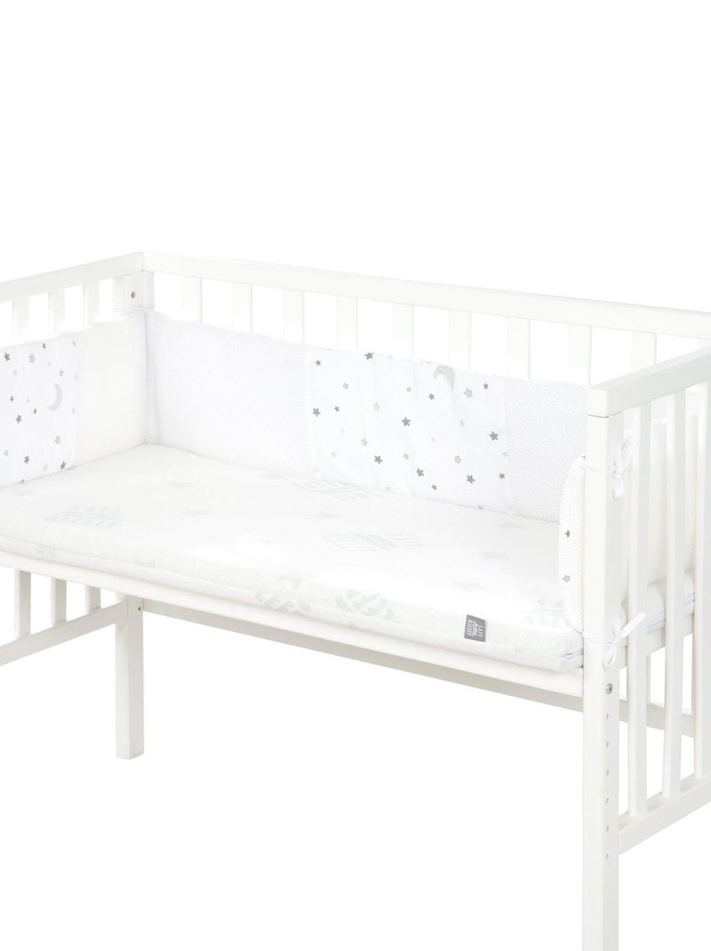 ROBA Lit Cododo "safe asleep®" 2en1 + Matelas + Tour + Barrière - Blanc Blanc - Kiabi