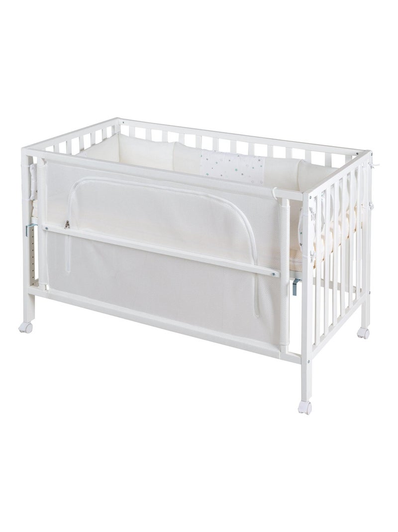 ROBA Lit cododo "safe asleep®" 60 x 120 cm + équipement complet "Sternenzauber" Blanc - Kiabi