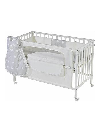 ROBA Lit cododo "safe asleep®" 60 x 120 cm – incl. équipement "Sterne grau"