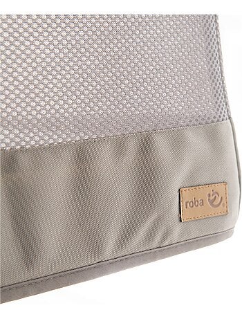 ROBA Lit Suspendu "safe asleep®" - 45x90 - Tissu À Mailles - Matelas Inclus