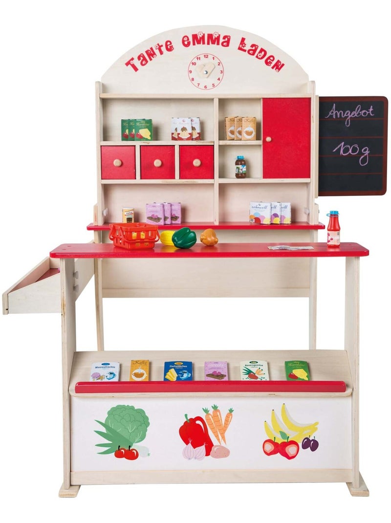Caisse à monnaie portable avec serrure à clé, Rouge