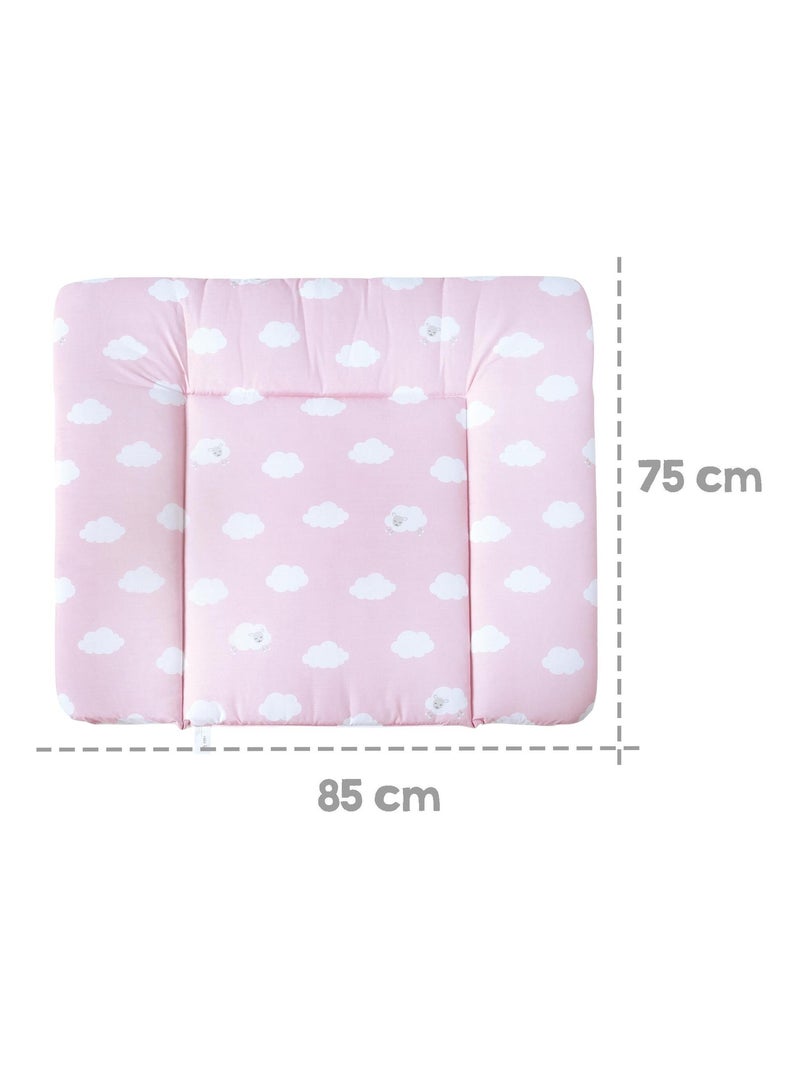 ROBA Matelas À Langer "Kleine Wolke Rose" - 85x75 - Revêtu De PU Rose - Kiabi