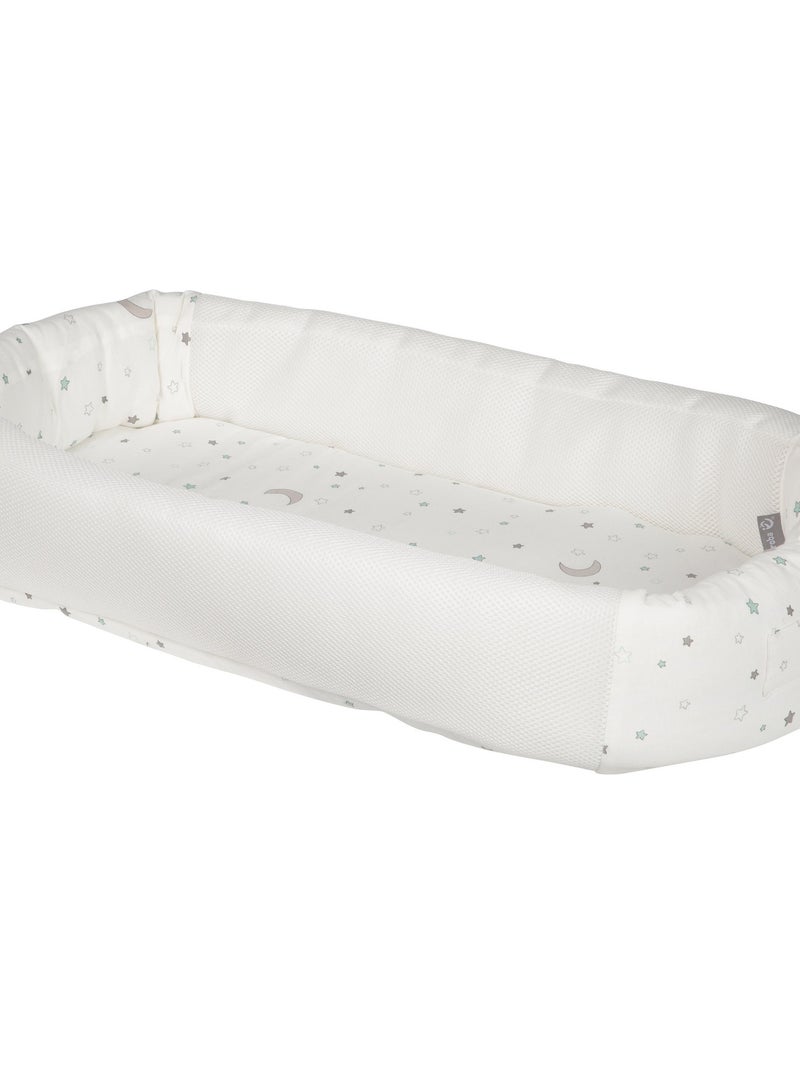 ROBA Nid d'Ange "Sternenzauber" - Nid Douillet, Lit de Voyage, Matelas à Langer - Blanc Blanc - Kiabi