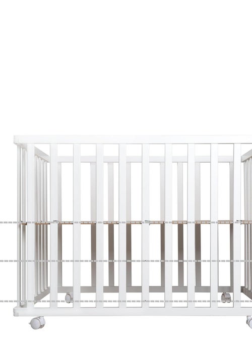 ROBA Parc bébé 75 x 100 cm + Tapis de Parc "Sternenzauber" - Bois Blanc - Kiabi