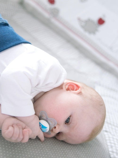 ROBA Parc Bébé "Cosiplay" Hexagonal + Tapis de Parc "Adam et Eule" - Hêtre Bio - Kiabi