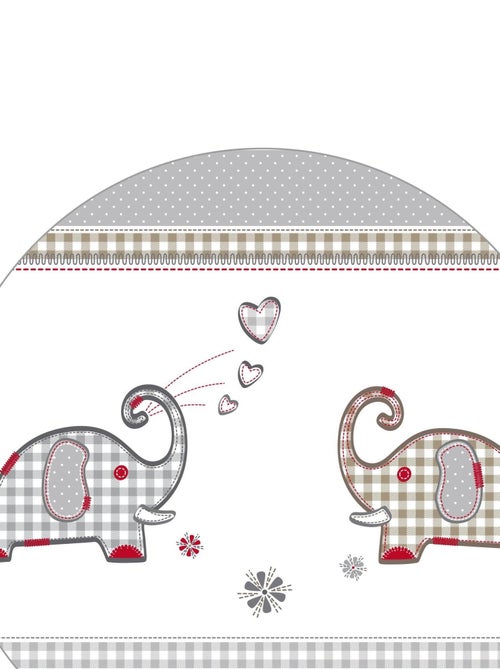 ROBA Parc Bébé en Bois 75x100 "Jumbotwins" + Tapis de Parc Bébé et Roues à Freins - Blanc - Kiabi