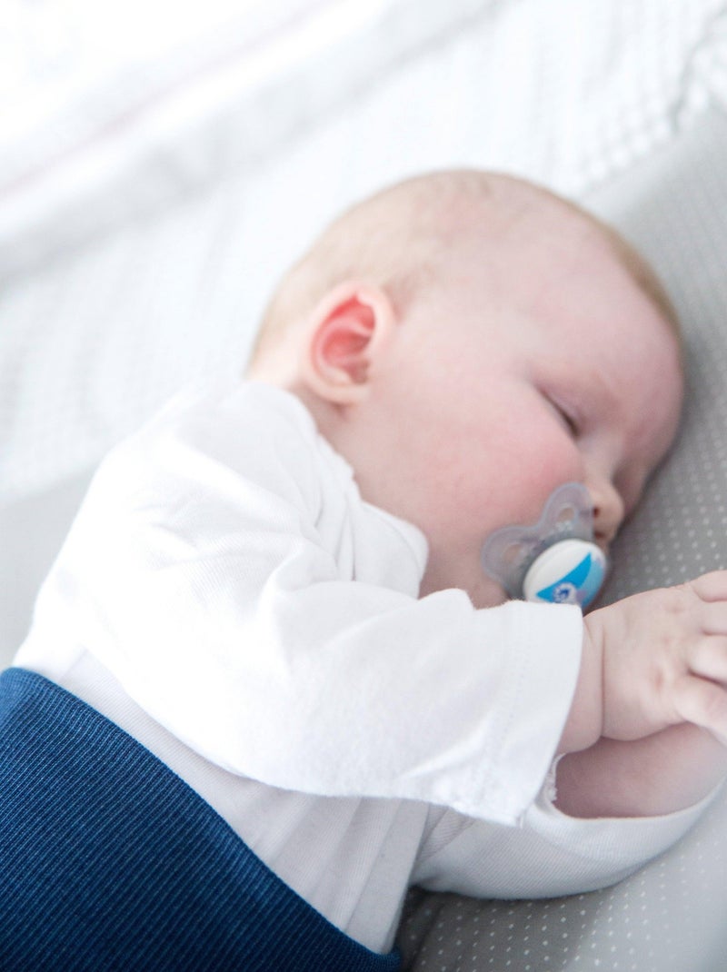 ROBA Parc Bébé Hexagonal en Bois "Adam & Eule" + Tapis de Parc et Roues à Freins - Blanc Blanc - Kiabi