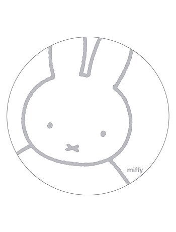 ROBA Parc Bébé Hexagonal en Bois "Miffy" + Tapis de Parc Bébé - Hauteur Réglable - Blanc