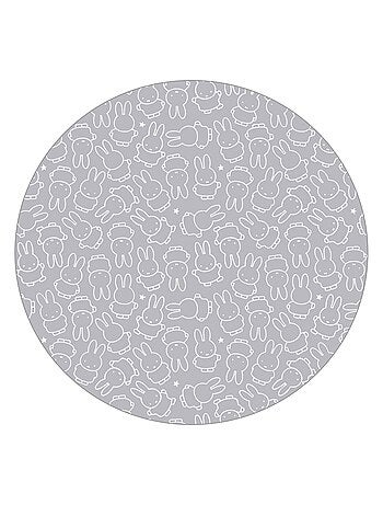 ROBA Parc Bébé Hexagonal en Bois "Miffy" + Tapis de Parc Bébé - Hauteur Réglable - Blanc