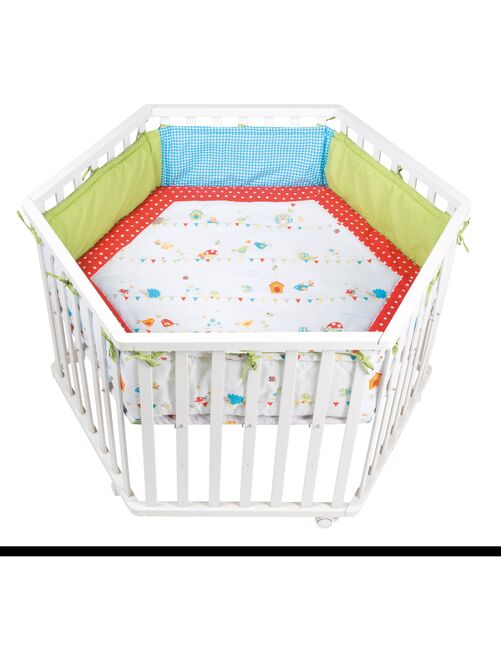 Tapis de parc pour bébé tapis de jeu en coton - Gris foncé - Kiabi - 79.99€