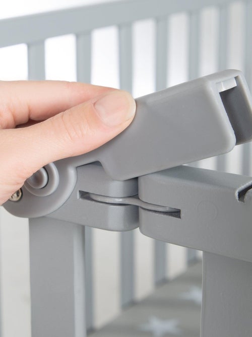 ROBA Parc Pliant 74 x 100 cm + Roues à Freins - Hauteur Réglable - Taupe - Kiabi