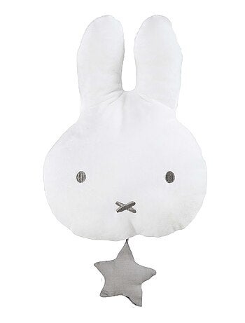 ROBA Peluche Musicale à Suspendre Lapin "Miffy®" - Mécanisme Musical Amovible - Gris/Blanc