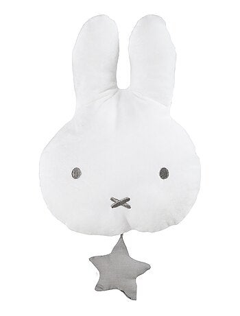 ROBA Peluche Musicale à Suspendre Lapin "Miffy®" - Mécanisme Musical Amovible - Gris/Blanc