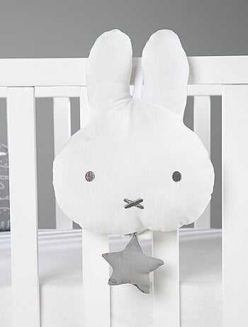 ROBA Peluche Musicale à Suspendre Lapin "Miffy®" - Mécanisme Musical Amovible - Gris/Blanc