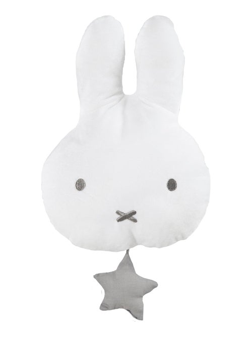 ROBA Peluche Musicale à Suspendre Lapin "Miffy®" - Mécanisme Musical Amovible - Gris/Blanc - Kiabi