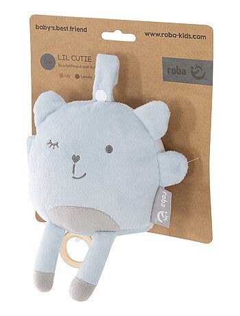 ROBA Peluche Musicale Ours à Suspendre "Lil Cuties Benny" - Mélodie Apaisante - Bleu Clair