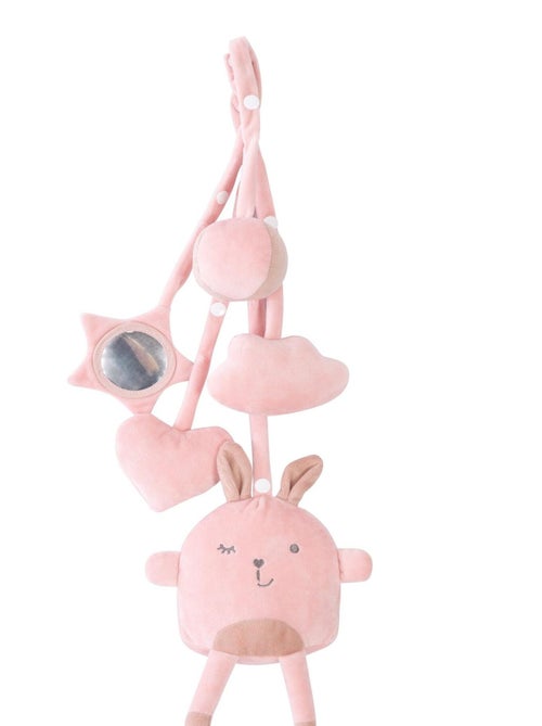 ROBA Portique d'Éveil en Bois pour Bébé + 5 pendentifs "roba Style" - Blanc/Rose - Kiabi