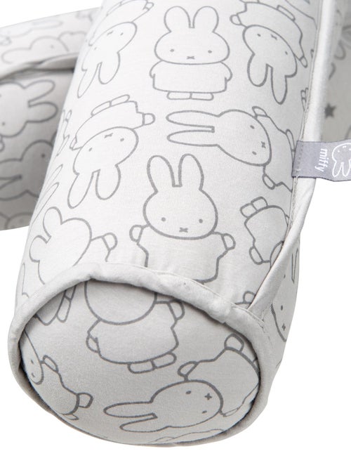 ROBA Serpent de lit bébé miffy® - 170 cm - Convient comme coussin d'allaitement - Gris clair - Kiabi