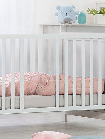 ROBA Serpent de Lit Bébé "roba Style" - 170 cm - Avec Visage d'Ours - Bleu Clair