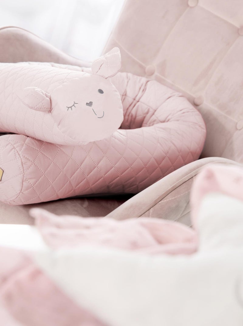 ROBA Serpent de Lit Bébé "roba Style" - 170 cm - Avec Visage De Lapin - Rose Rose - Kiabi