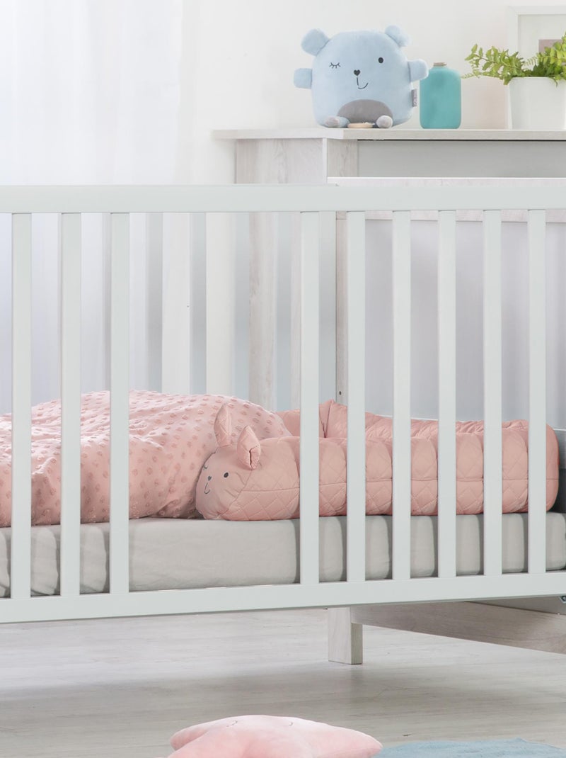 ROBA Serpent de Lit Bébé "roba Style" - 170 cm - Avec Visage De Lapin - Rose Rose - Kiabi