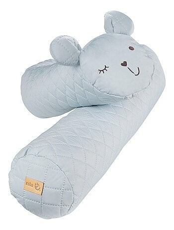 ROBA Serpent de Lit Bébé "roba Style" - 170 cm - Avec Visage d'Ours - Bleu Clair
