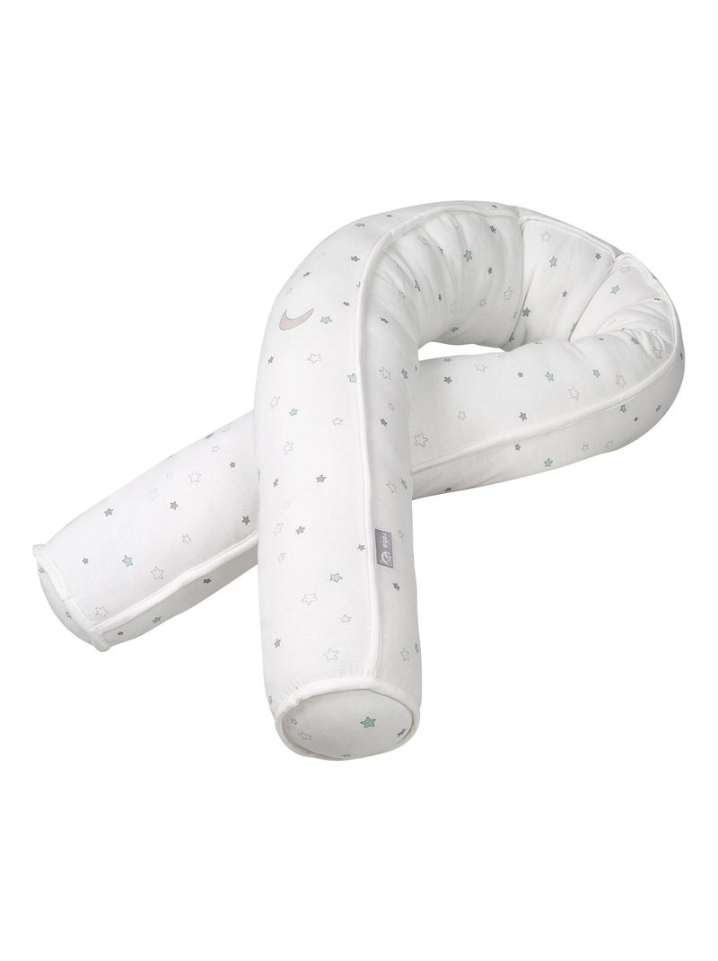 ROBA Serpent de lit bébé "Sternenzauber" - 170 cm - Convient comme coussin d'allaitement Blanc - Kiabi