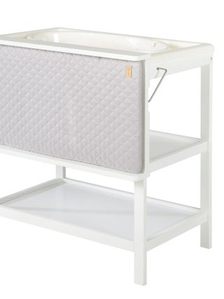 ROBA Table à Langer avec Baignoire Bébé 2en1 + Matelas à Langer Hydrofuge roba Style Gris