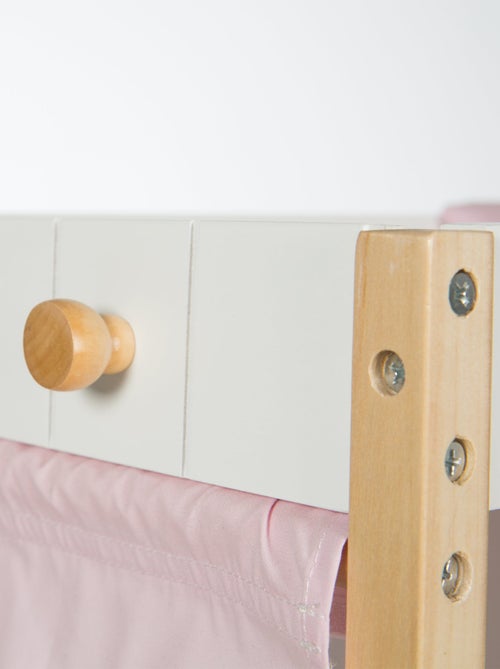 ROBA Table à langer de Poupée en Bois "Scarlett" + Équipement Textile - Kiabi