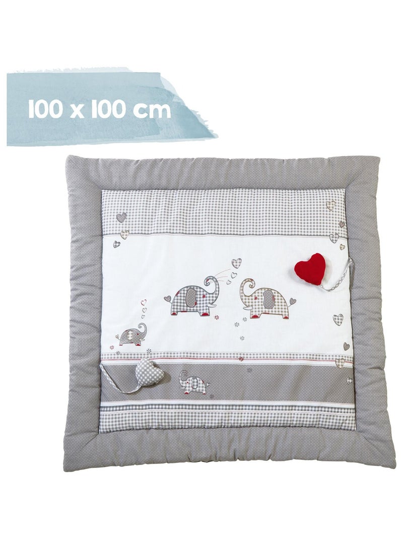 ROBA Tapis D'éveil "Jumbo Twins" - 100 x 100 - Revêtement Pour Parc D'enfant Gris - Kiabi