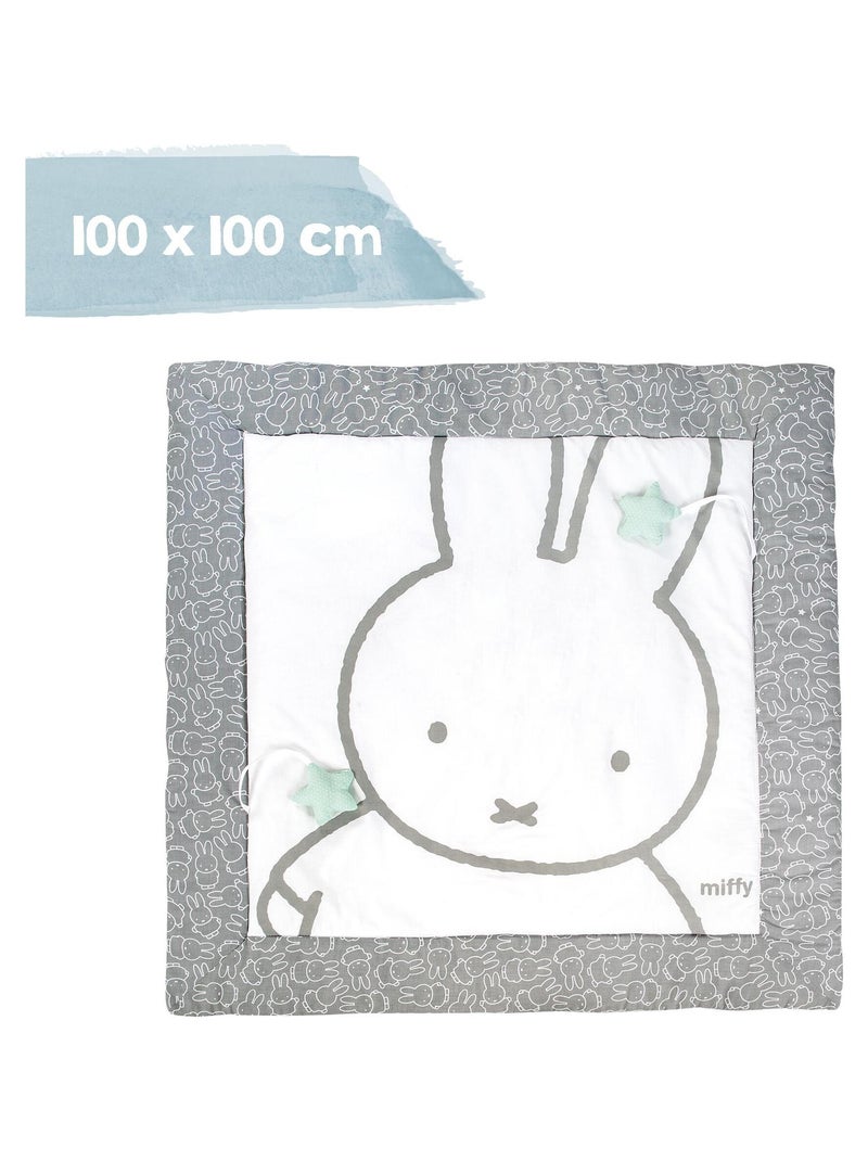 ROBA Tapis D'éveil miffy® - 100 x 100 - Revêtement Pour Parc D'enfant Gris - Kiabi