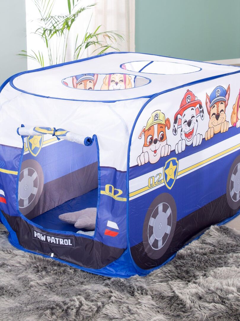 ROBA Chariot Enfant en Forme de Bus 'Paw Patrol' - Abaque et Éléments à  Tourner - Bleu - Motif Chien - Bleu Blanc - Kiabi - 84.90€