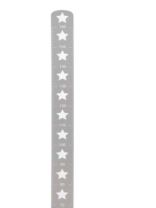ROBA Toise Bébé en Bois "Little Stars" - Motif Étoile - Échelle jusqu'à 160 cm - Gris - Kiabi