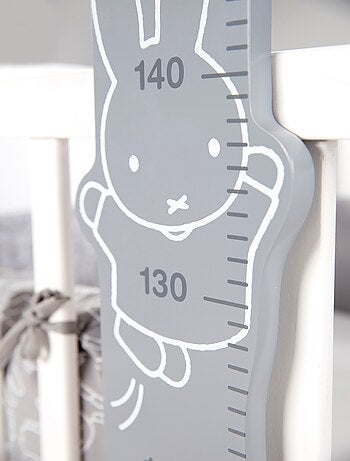 ROBA Toise "miffy®" – Échelle jusqu'à 150 cm pour enfant – Blanc/gris