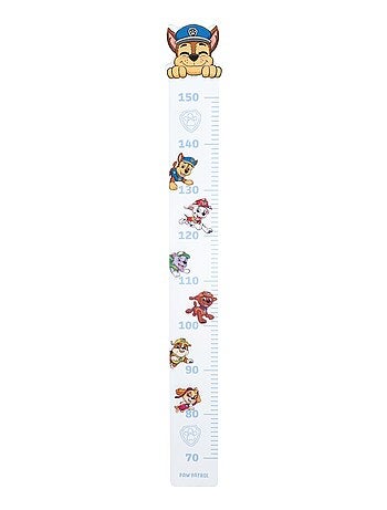 ROBA Toise Murale pour la Chambre d'Enfant 'Paw Patrol' - de 70 à 150 cm - Motif Chiens - Bleu-Gris