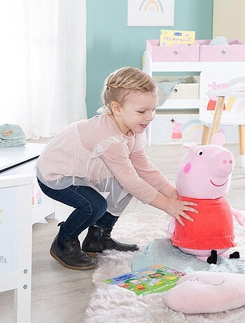 ROBA Toise Murale pour la Chambre d'Enfant 'Peppa Pig' - Échelle de 70 à 150 cm - Motif Truie - Rose