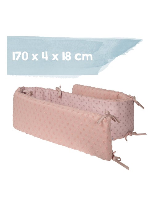 ROBA Tour de Lit Bébé - Lil Planet - Coton Bio - Rose - Kiabi