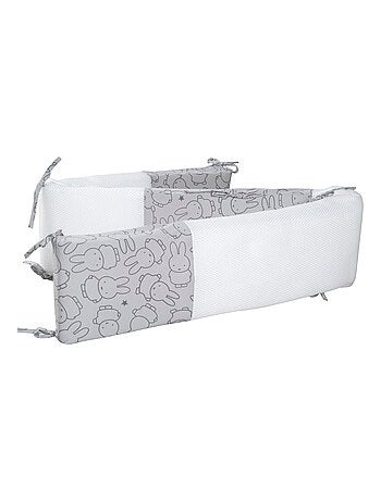 ROBA Tour de Lit Bébé "safe asleep®" - Air Plus "miffy®" - Gris