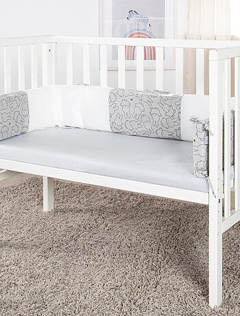 ROBA Tour de Lit Bébé "safe asleep®" - Air Plus "miffy®" - Gris