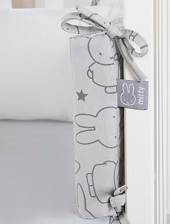 ROBA Tour de Lit Bébé "safe asleep®" - Air Plus "miffy®" - Gris